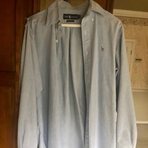 Ralph Lauren pale blue cotton men’s shirt, 15-33